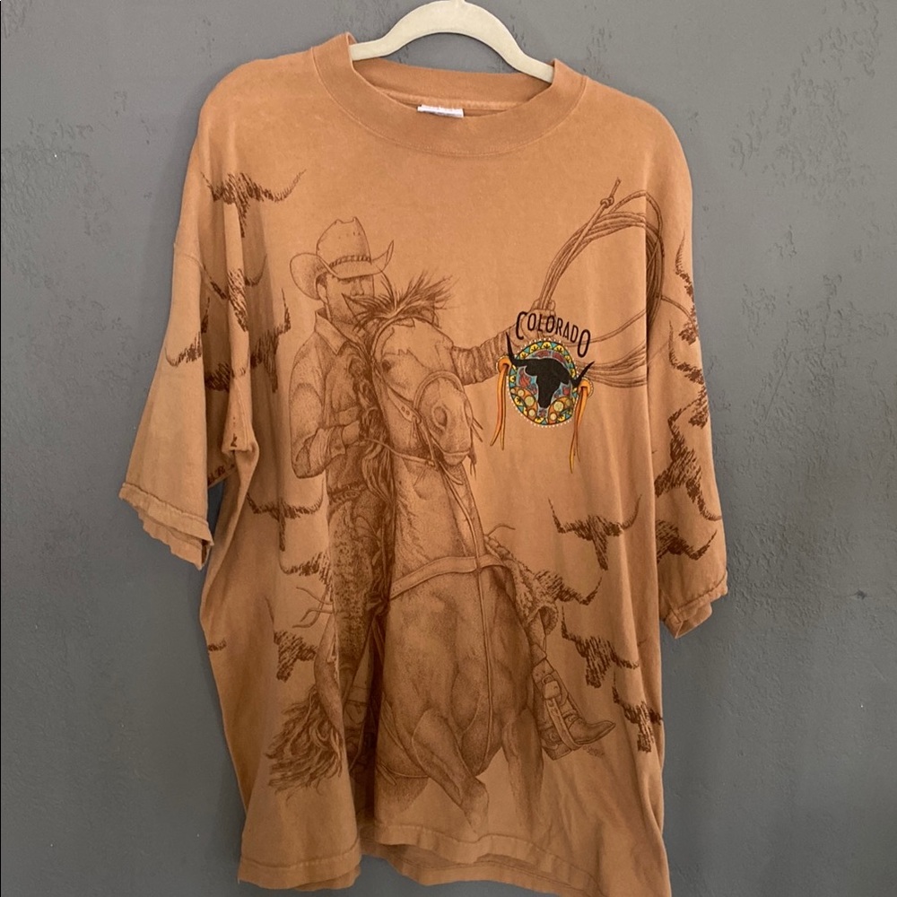 Brown Graphic Short Sleeve Tee